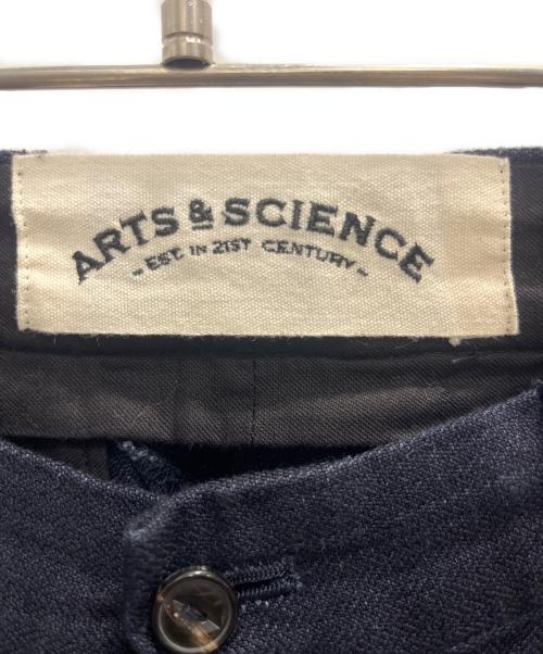 ARTS&SCIENCE（アーツアンドサイエンス）ARTS&SCIENCE (アーツアンドサイエンス) スラックス ネイビーの古着・服飾アイテム