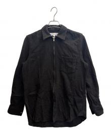 COMME des GARCONS SHIRT（コムデギャルソンシャツ）の古着「横タグ　ウールスイングトップ」｜ブラック