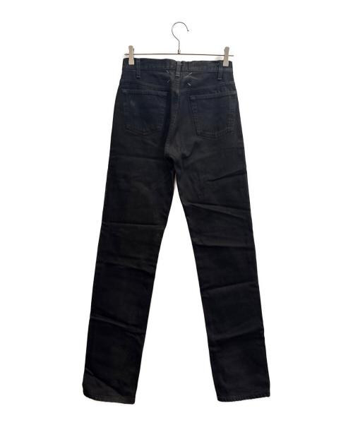 MARTIN MARGIELA（マルタン・マルジェラ）MARTIN MARGIELA (マルタン・マルジェラ) アーティザナル　ペンキデニムパンツ ブラック×インディゴ サイズ:Ｓの古着・服飾アイテム