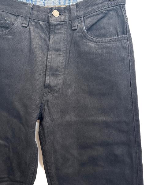 MARTIN MARGIELA（マルタン・マルジェラ）MARTIN MARGIELA (マルタン・マルジェラ) アーティザナル　ペンキデニムパンツ ブラック×インディゴ サイズ:Ｓの古着・服飾アイテム