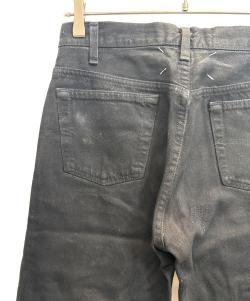 MARTIN MARGIELA（マルタン・マルジェラ）MARTIN MARGIELA (マルタン・マルジェラ) アーティザナル　ペンキデニムパンツ ブラック×インディゴ サイズ:Ｓの古着・服飾アイテム