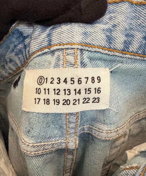 MARTIN MARGIELA（マルタン・マルジェラ）MARTIN MARGIELA (マルタン・マルジェラ) アーティザナル　ペンキデニムパンツ ブラック×インディゴ サイズ:Ｓの古着・服飾アイテム