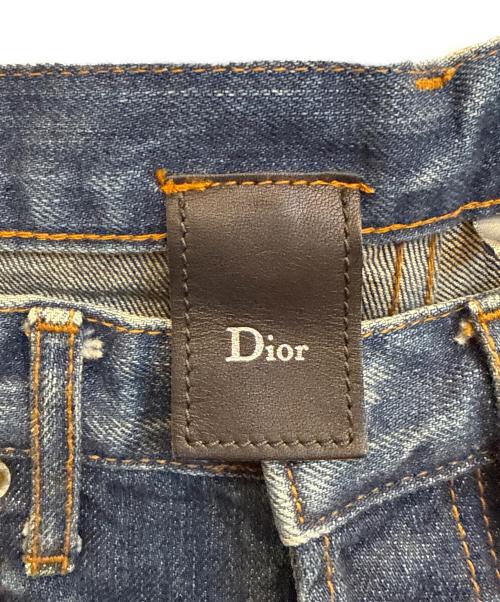 Christian Dior（クリスチャン ディオール）Christian Dior (クリスチャン ディオール) 爪痕デニムパンツ インディゴ サイズ:66cm (W26)の古着・服飾アイテム