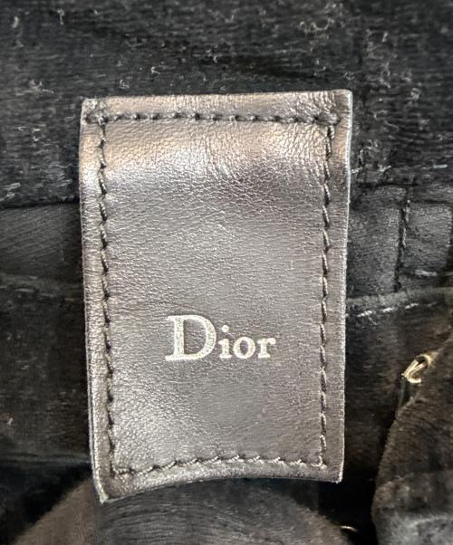 Dior（ディオール）Dior (ディオール) ベロアスキニーパンツ ブラック サイズ:w26の古着・服飾アイテム
