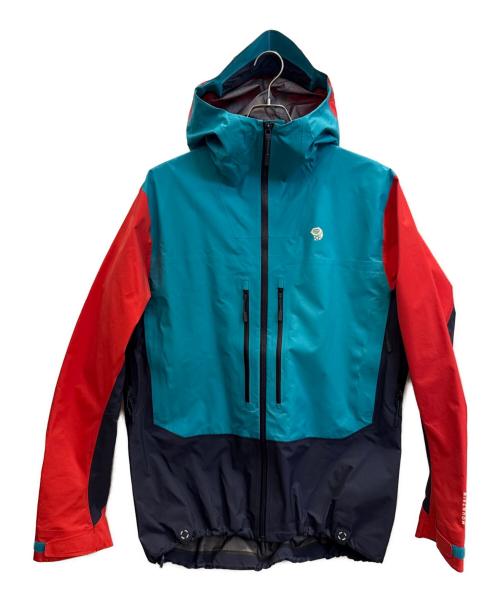 MOUNTAIN HARD WEAR（マウンテンハードウェア）MOUNTAIN HARD WEAR (マウンテンハードウェア) マウンテンパーカー ブルー×ネイビー×レッド サイズ:Ｌの古着・服飾アイテム
