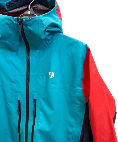 MOUNTAIN HARD WEAR（マウンテンハードウェア）MOUNTAIN HARD WEAR (マウンテンハードウェア) マウンテンパーカー ブルー×ネイビー×レッド サイズ:Ｌの古着・服飾アイテム