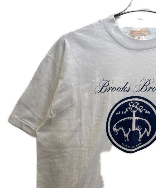BROOKS BROTHERS（ブルックスブラザーズ）BROOKS BROTHERS (ブルックスブラザーズ) 90's　半袖カットソー ホワイト サイズ:Ｌの古着・服飾アイテム