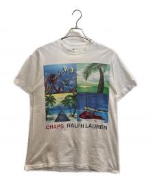 CHAPS RALPH LAUREN（チャップス ラルフローレン）の古着「半袖カットソー」｜ホワイト