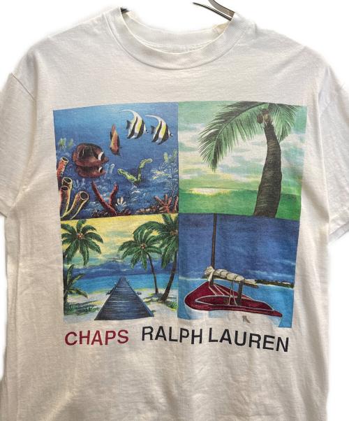 CHAPS RALPH LAUREN（チャップス ラルフローレン）CHAPS RALPH LAUREN (チャップス ラルフローレン) 半袖カットソー ホワイト サイズ:Ｌの古着・服飾アイテム