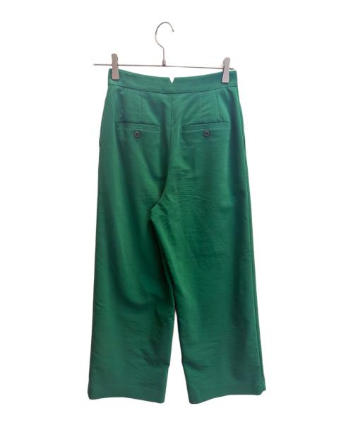 BALLSEY（ボールジィ）BALLSEY (ボールジィ) タックストレートパンツ グリーン サイズ:Ｓの古着・服飾アイテム