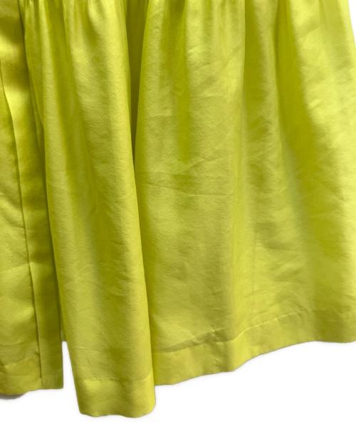 BALLSEY（ボールジィ）BALLSEY (ボールジィ) シアードビー フロンタブルティアードワンピース ライムイエロー サイズ:Ｓの古着・服飾アイテム