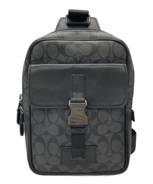 COACH（コーチ）COACH (コーチ) トラックパック シグネチャー ブラックの古着・服飾アイテム