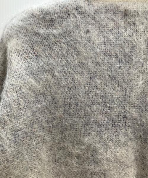 son of the cheese（（サノバチーズ））son of the cheese (（サノバチーズ）) 21AW Water KNIT モヘア混厚手ニット グレー×ブルー サイズ:Ｌの古着・服飾アイテム