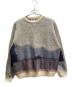son of the cheese（（サノバチーズ））の古着「21AW Water KNIT モヘア混厚手ニット」｜グレー×ブルー