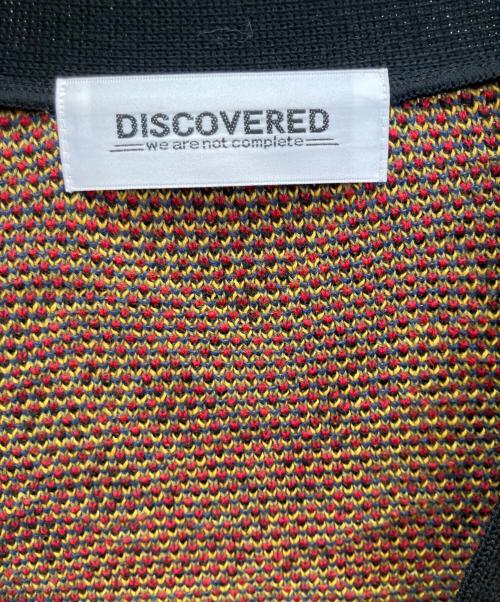 DISCOVERED（ディスカバード）DISCOVERED (ディスカバード) 厚手カーディガン ブラック×レッド×イエロー×ブルー サイズ:1の古着・服飾アイテム