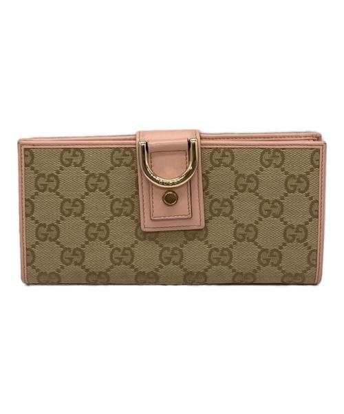 GUCCI（グッチ）GUCCI (グッチ) ニューアビー長財布 ピンクの古着・服飾アイテム