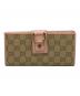 GUCCI（グッチ）の古着「ニューアビー長財布」｜ピンク