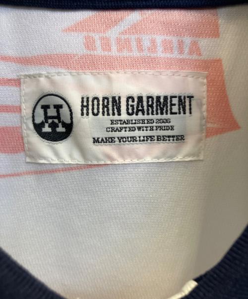 HORN GARMENT（ホーンガーメント）HORN GARMENT (ホーンガーメント) ゴルフウェア(トップス) アイボリー×ネイビー サイズ:Мの古着・服飾アイテム