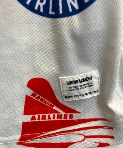 HORN GARMENT（ホーンガーメント）HORN GARMENT (ホーンガーメント) ゴルフウェア(トップス) アイボリー×ネイビー サイズ:Мの古着・服飾アイテム