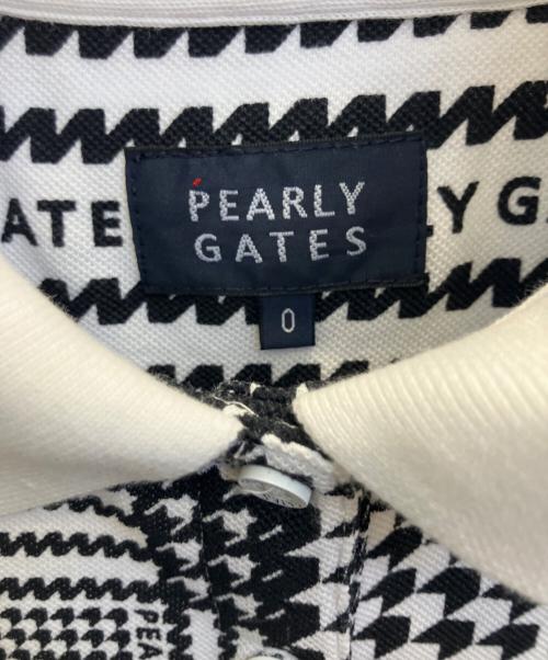 PEARLY GATES（パーリーゲイツ）PEARLY GATES (パーリーゲイツ) ゴルフウェア ホワイト×ブラックの古着・服飾アイテム