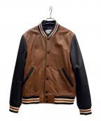 COACHコーチ）の古着「レザージャケット」｜ブラック×ブラウン