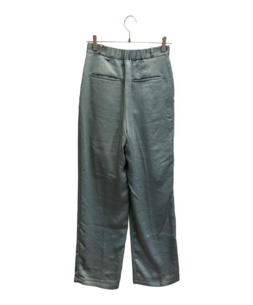 UNITED TOKYO（ユナイテッドトーキョー）UNITED TOKYO (ユナイテッドトーキョー) サテンタックストレートパンツ ミントグリーン サイズ:SIZE 3の古着・服飾アイテム