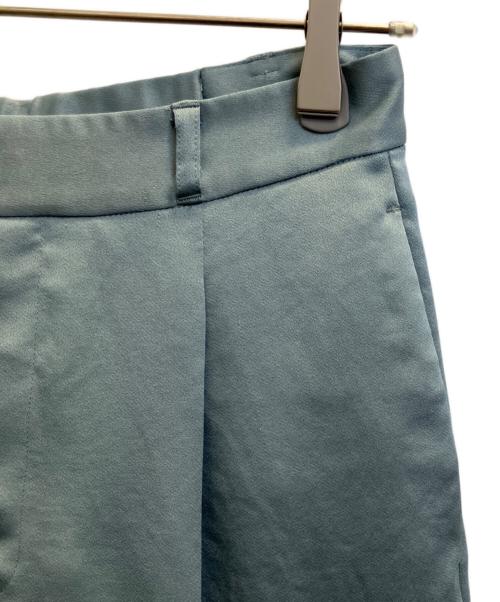UNITED TOKYO（ユナイテッドトーキョー）UNITED TOKYO (ユナイテッドトーキョー) サテンタックストレートパンツ ミントグリーン サイズ:SIZE 3の古着・服飾アイテム