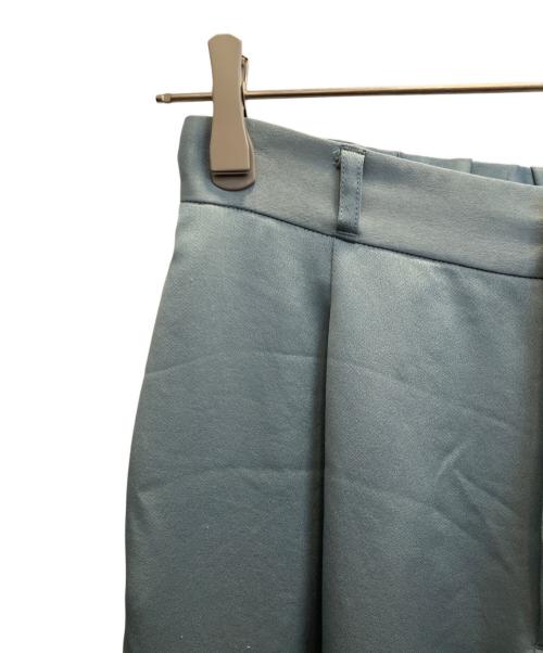 UNITED TOKYO（ユナイテッドトーキョー）UNITED TOKYO (ユナイテッドトーキョー) サテンタックストレートパンツ ミントグリーン サイズ:SIZE 3の古着・服飾アイテム