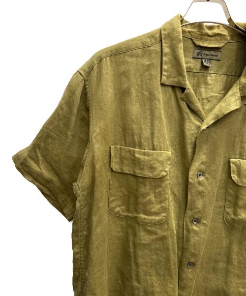 NIGEL CABOURN（ナイジェルケーボン）NIGEL CABOURN (ナイジェルケーボン) LINEN TWILL OPEN COLLAR SHIRT グリーン サイズ:48の古着・服飾アイテム