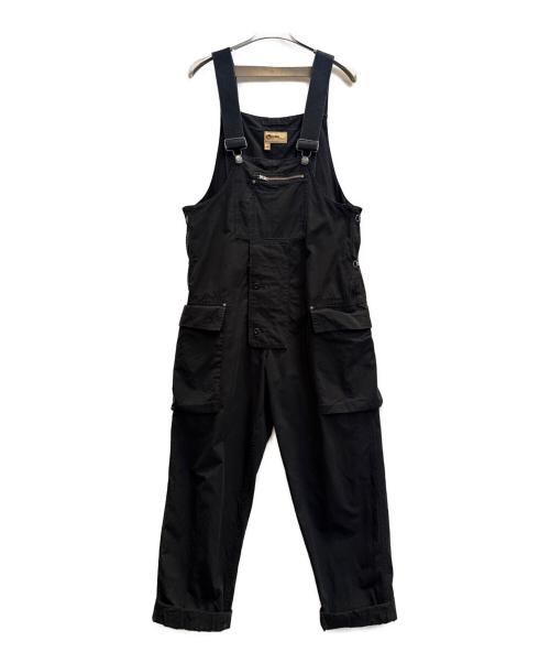 NIGEL CABOURN（ナイジェルケーボン）NIGEL CABOURN (ナイジェルケーボン) P-56ネイヴァルダンガリーCO リップストップオーバーオール ブラック サイズ:46の古着・服飾アイテム