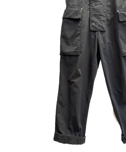 NIGEL CABOURN（ナイジェルケーボン）NIGEL CABOURN (ナイジェルケーボン) P-56ネイヴァルダンガリーCO リップストップオーバーオール ブラック サイズ:46の古着・服飾アイテム