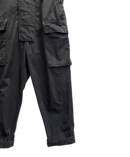 NIGEL CABOURN（ナイジェルケーボン）NIGEL CABOURN (ナイジェルケーボン) P-56ネイヴァルダンガリーCO リップストップオーバーオール ブラック サイズ:46の古着・服飾アイテム