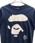中古・古着 A BATHING APE (アベイシングエイプ) 半袖カットソー ネイビー サイズ:М：5000円