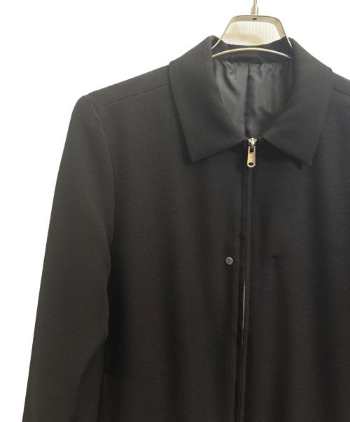 STUDIOUS（ステュディオス）STUDIOUS (ステュディオス) ウールライクサージジップブルゾン ブラック サイズ:Ｌの古着・服飾アイテム