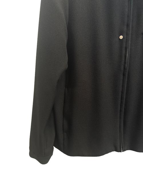 STUDIOUS（ステュディオス）STUDIOUS (ステュディオス) ウールライクサージジップブルゾン ブラック サイズ:Ｌの古着・服飾アイテム
