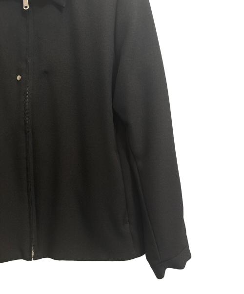 STUDIOUS（ステュディオス）STUDIOUS (ステュディオス) ウールライクサージジップブルゾン ブラック サイズ:Ｌの古着・服飾アイテム