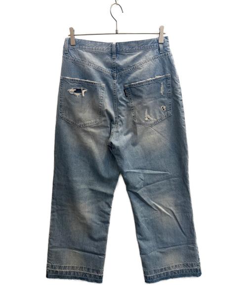 ADAM PATEK（アダムパテック）ADAM PATEK (アダムパテック) クラッシュルーズデニムパンツ インディゴ サイズ:1の古着・服飾アイテム