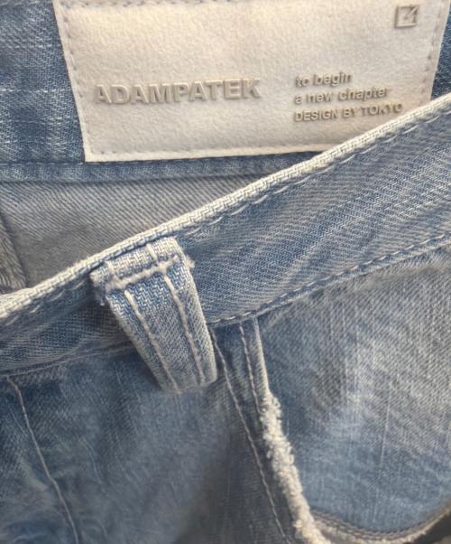 ADAM PATEK（アダムパテック）ADAM PATEK (アダムパテック) クラッシュルーズデニムパンツ インディゴ サイズ:1の古着・服飾アイテム