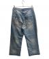 ADAM PATEK (アダムパテック) クラッシュルーズデニムパンツ インディゴ サイズ:1：12000円