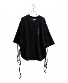 SHAREEF（シャリーフ）の古着「GEORGETTE JQ SIDE SLIT BIG-T」｜ブラック