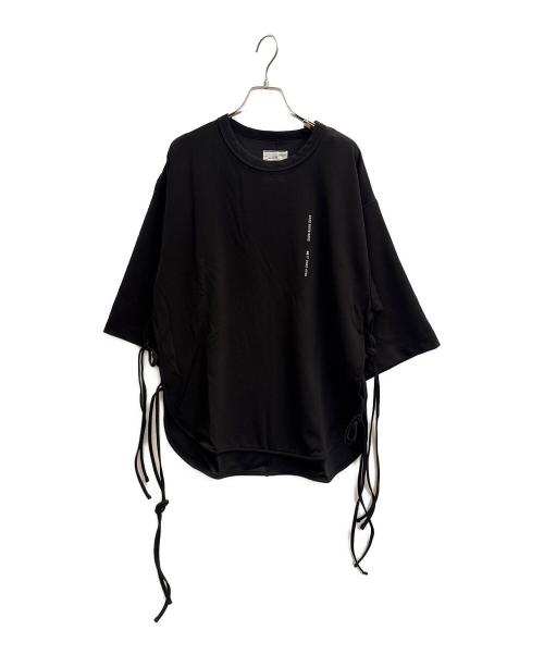 SHAREEF（シャリーフ）SHAREEF (シャリーフ) GEORGETTE JQ SIDE SLIT BIG-T ブラック サイズ:1 未使用品の古着・服飾アイテム