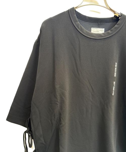 SHAREEF（シャリーフ）SHAREEF (シャリーフ) GEORGETTE JQ SIDE SLIT BIG-T ブラック サイズ:1 未使用品の古着・服飾アイテム