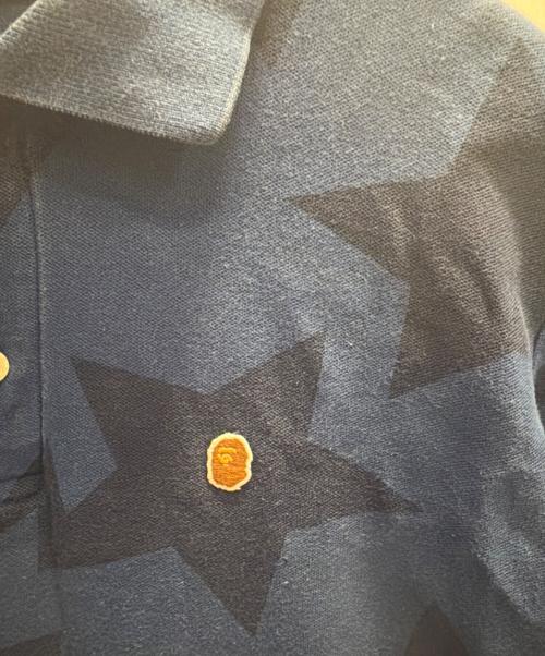 A BATHING APE（アベイシングエイプ）A BATHING APE (アベイシングエイプ) ポロシャツ ブルー サイズ:Мの古着・服飾アイテム