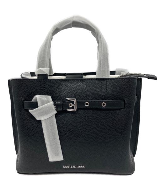 MICHAEL KORS（マイケルコース）MICHAEL KORS (マイケルコース) EMILIA ペブルレザー サッチェル スモール ブラック 未使用品の古着・服飾アイテム