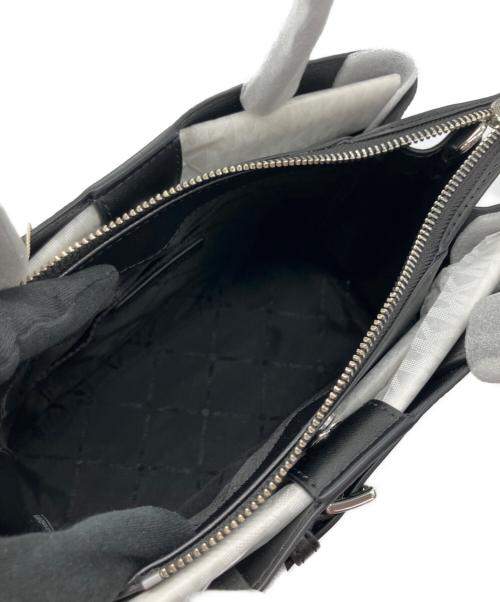 MICHAEL KORS（マイケルコース）MICHAEL KORS (マイケルコース) EMILIA ペブルレザー サッチェル スモール ブラック 未使用品の古着・服飾アイテム
