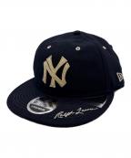 New Era×RALPH LAURENニューエラ×ラルフローレン）の古着「キャップ」｜ネイビー