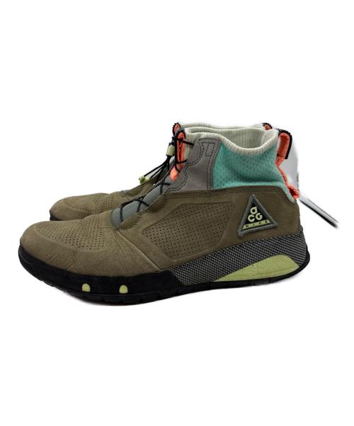 NIKE ACG（ナイキエーシージー）NIKE ACG (ナイキエーシージー) ACG ラッケルリッジ トレッキングシューズ オリーブ サイズ:28.5cmの古着・服飾アイテム