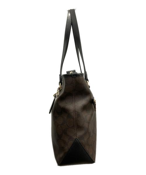 COACH（コーチ）COACH (コーチ) シグネチャーハンドバッグ ブラウンの古着・服飾アイテム
