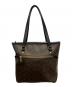 COACH (コーチ) シグネチャーハンドバッグ ブラウン：10000円