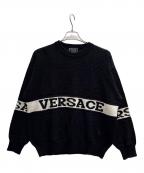VERSACEヴェルサーチェ）の古着「厚手ニット」｜ブラック